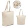 Hackney bolsa algodón 280g cremallera beige claro