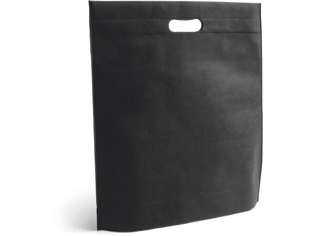 Bolsa Stratford de tela no tejida personalizado negro