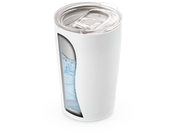 Vaso Slider de viaje de 380 mL blanco