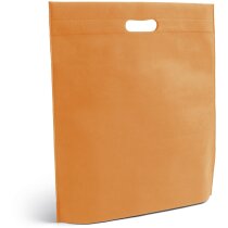 Bolsa de feria plana naranja barata