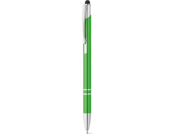 Bolígrafo de aluminio GALBA. Verde claro detalle 4