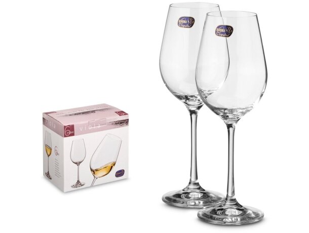 Juego de 6 copas de vino detalle 1