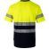Camiseta de piqué bicolor Bastet de alta visibilidad Azul marino/Amarillo detalle 9