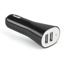 Cargador de mechero para el móvil personalizado negro
