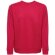 Sudadera unisex Colombo de algodón y poliéster, 240 g/m² Rojo