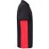 Polo piqué bicolor Supay manga corta con cuello en canalé Negro/Rojo detalle 13