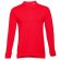 Polo Thc Bern de manga larga para hombre rojo