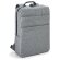 Mochila compacta de poliéster para ordenador gris claro