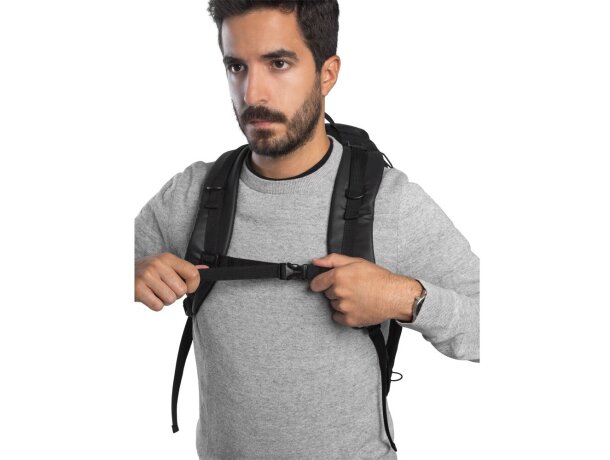 Mochila de senderismo Alasca con revestimiento impermeable Negro detalle 18
