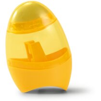 Sacapuntas con contenedor y goma personalizado amarillo Sacapuntas con contenedor y goma personalizado amarillo