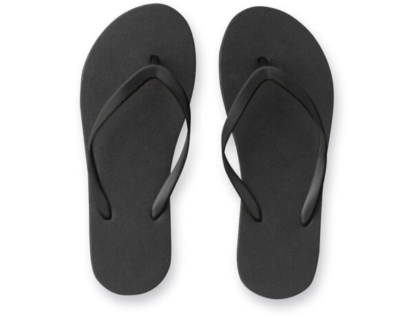 Zapatillas Maupiti S/M con suela de PE y tira ajustable de PVC Negro detalle 11