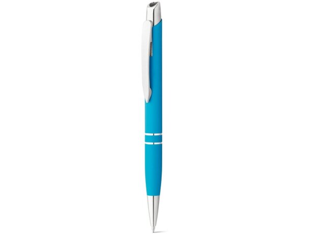 Bolígrafo de aluminio MARIETA SOFT. Azul claro detalle 3