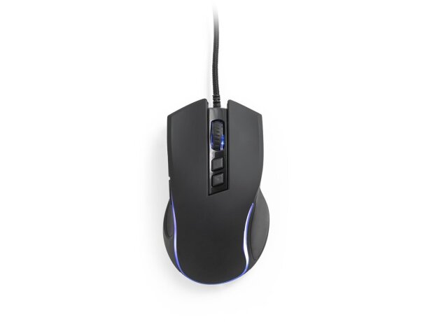 Ratón gaming Thorne RGB con cable y luces LED personalizables Negro detalle 3