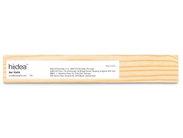 Regla de madera de pino wesley 15 con escala de 15 cm Natural claro detalle 3