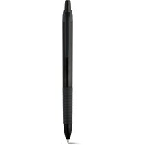 Bolígrafo metalizado con grip en varios colores negro