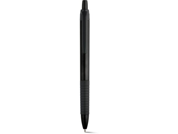 Bolígrafo metalizado con grip en varios colores negro