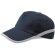 Gorra con detalles reflectantes para eventos deportivos azul