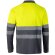 Polo Pluto alta visibilidad manga larga tallas grandes Gris/Amarillo detalle 14