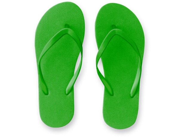 Zapatillas Maupiti S/M con suela de PE y tira ajustable de PVC Verde detalle 6