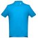 Polo Adam de algodón piqué cardado con cuello canalé Azul aqua detalle 20