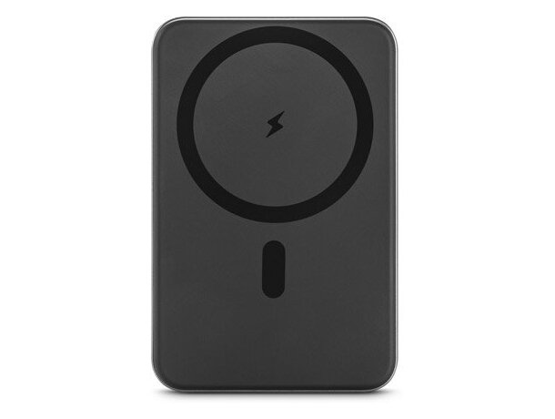 Batería externa magnética Warshel 10 con carga inalámbrica 15w Gris oscuro detalle 4