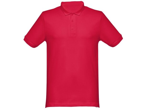 Polo hombre THC Monaco II en algodón 240g/m² con cuello canalé detalle 1