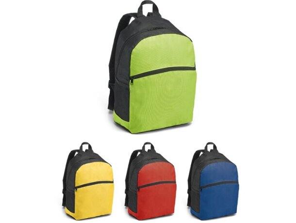 Mochila en varios colores con bolsillos de red laterales