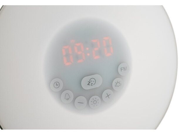 Reloj Soleil despertador blanco