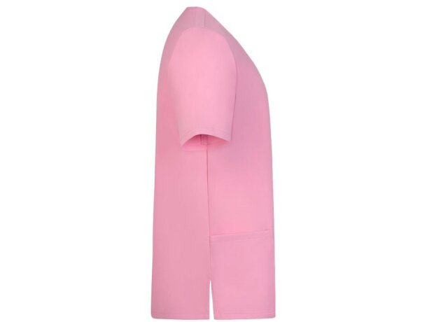 Túnica manga corta Flora microfibra repelente a líquidos Rosa detalle 59