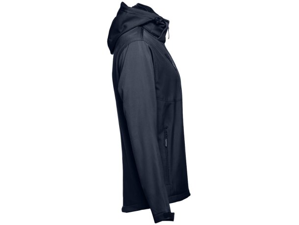 Chaqueta softshell zagreb con capucha removible para hombre Azul marino detalle 12