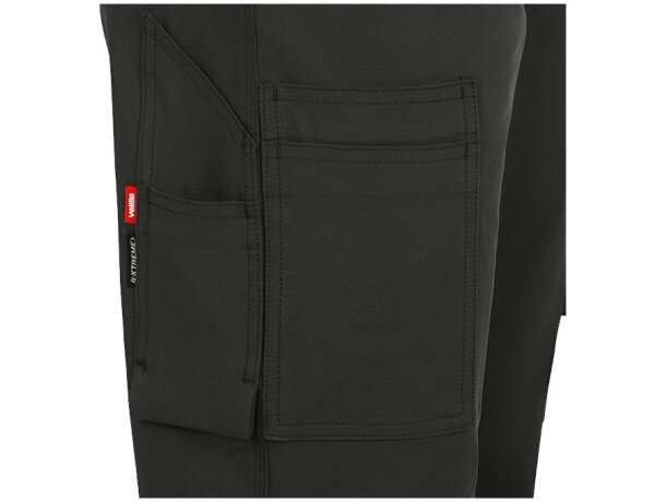Pantalones nymphs de sarga elastica multiestiramiento 8 bolsillos Verde militar detalle 21