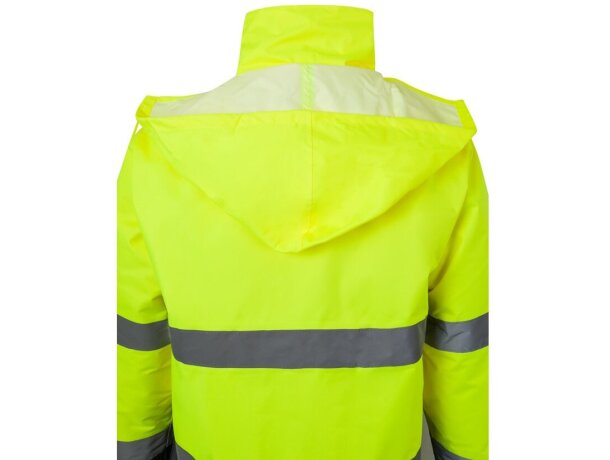 Parka bicolor themis large alta visibilidad reflectante Gris/Amarillo detalle 20