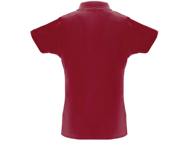 Polo Berlin Women piqué algodón corte cinturón para mujer Burdeos detalle 8