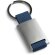Llavero colores de metal y webbing personalizado azul