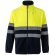 Chaqueta polar bicolor Eros con bandas reflectantes EN20471 Azul marino/Amarillo