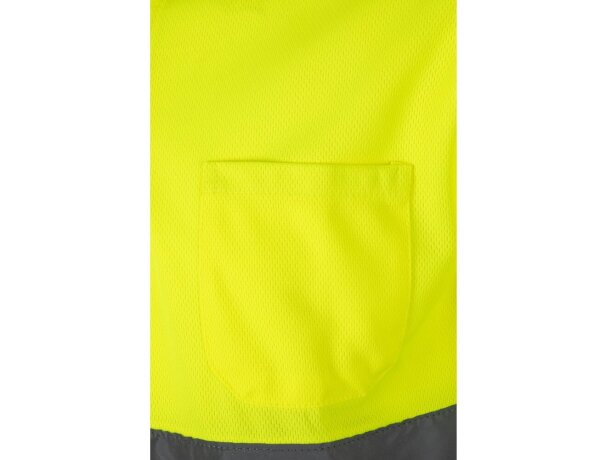 Polo alta visibilidad Cupid Large bicolor manga corta 4XL 5XL Azul marino/Amarillo detalle 41