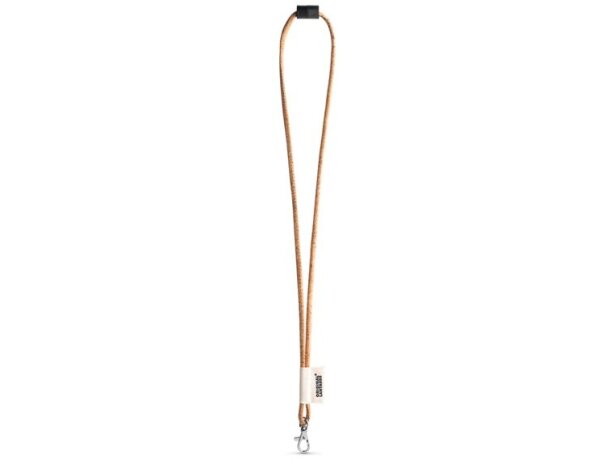 Lanyard Cork Long Set estándar Natural detalle 1