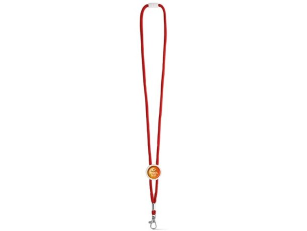 Lanyard Weave ajustable con enganche rojo