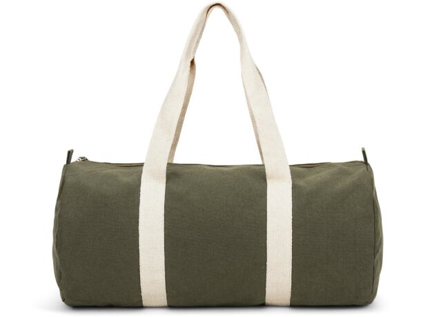 Bolsa de deporte Saint Sport de algodón y poliéster reciclados Verde oscuro detalle 9