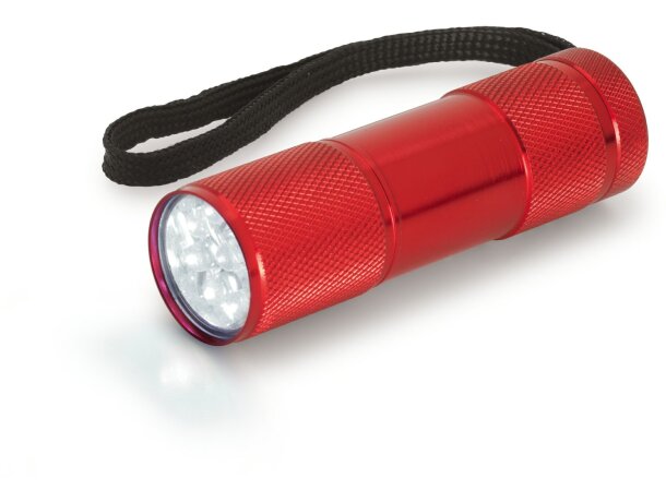 Linterna led con cinta roja
