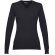 Jersey de punto cuello v mujer Milan Women Negro detalle 12