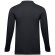 Polo Bern de manga larga en algodón 210 g/m² para hombre Negro detalle 29