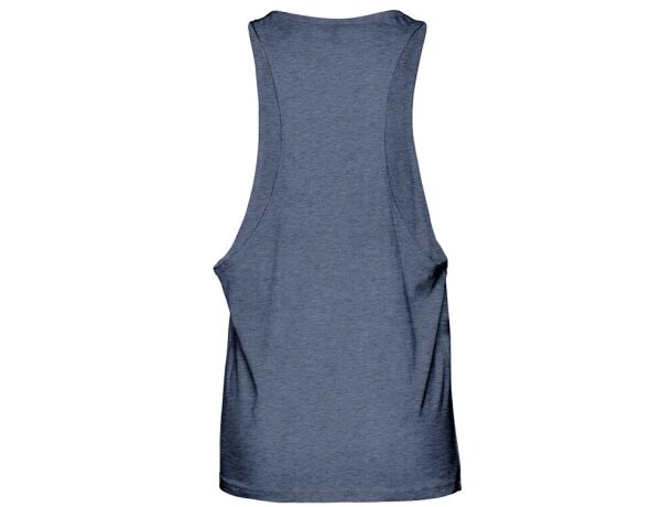 Camiseta sin mangas Ibiza de algodón cardado 140 g/m² Azul matizado detalle 9