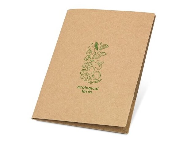 Carpeta dossier de cartón ecológico natural
