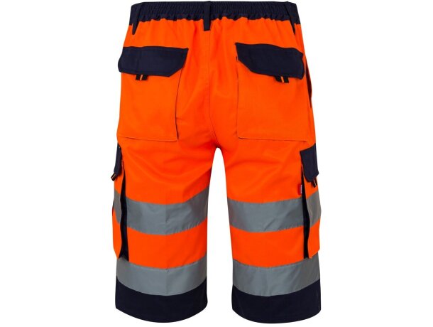 Bermudas polar bicolor de alta visibilidad Hades Naranja detalle 3