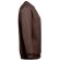 Sudadera Delta unisex de algodón y poliéster con interior cardado Castaño oscuro detalle 29