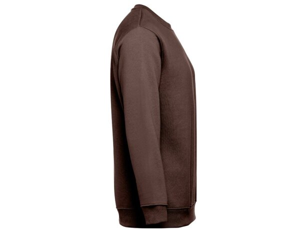 Sudadera Delta unisex de algodón y poliéster con interior cardado Castaño oscuro detalle 29