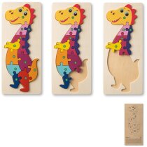 Puzzle Diplodoco de madera con forma dinosaurio