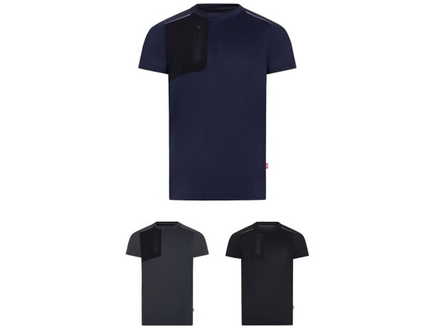 Camiseta técnica tipo gofre VL Rhea detalle 1