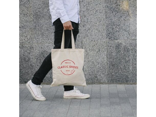 Bolsa de algodón con asas de 50 cm